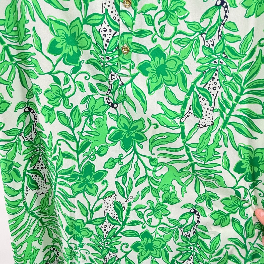 Lilly Pulitzer  Kindra Dress in Fiddle Leaf Green Lil Escape Plan Size Sam - Picture 5 of 11